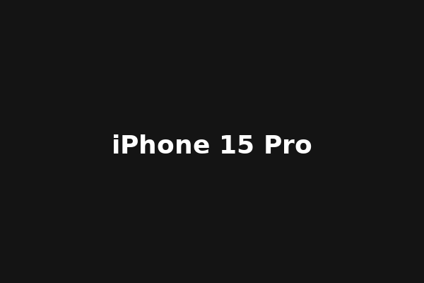 iPhone 15 Pro